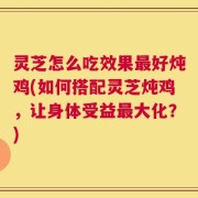 灵芝怎么吃效果最好炖鸡(如何搭配灵芝炖鸡，让身体受益最大化？)