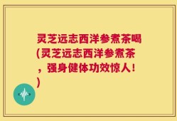 灵芝远志西洋参煮茶喝(灵芝远志西洋参煮茶，强身健体功效惊人！)