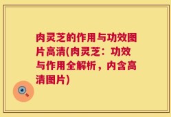 肉灵芝的作用与功效图片高清(肉灵芝：功效与作用全解析，内含高清图片)