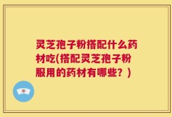 灵芝孢子粉搭配什么药材吃(搭配灵芝孢子粉服用的药材有哪些？)