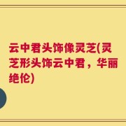 云中君头饰像灵芝(灵芝形头饰云中君，华丽绝伦)