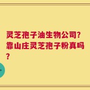 灵芝孢子油生物公司？靠山庄灵芝孢子粉真吗？