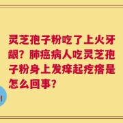 灵芝孢子粉吃了上火牙龈？肺癌病人吃灵芝孢子粉身上发痒起疙瘩是怎么回事？