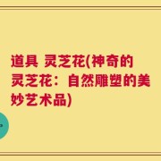 道具 灵芝花(神奇的灵芝花：自然雕塑的美妙艺术品)