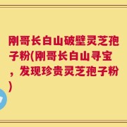 刚哥长白山破壁灵芝孢子粉(刚哥长白山寻宝，发现珍贵灵芝孢子粉)
