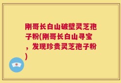 刚哥长白山破壁灵芝孢子粉(刚哥长白山寻宝，发现珍贵灵芝孢子粉)