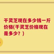 干灵芝现在多少钱一斤价格(干灵芝价格现在是多少？)