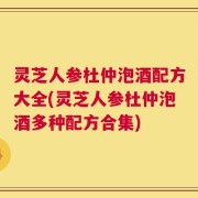 灵芝人参杜仲泡酒配方大全(灵芝人参杜仲泡酒多种配方合集)