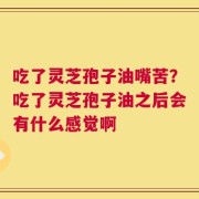 吃了灵芝孢子油嘴苦？吃了灵芝孢子油之后会有什么感觉啊