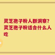 灵芝孢子粉人群洞察？灵芝孢子粉适合什么人吃