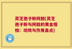 灵芝孢子粉阿胶(灵芝孢子粉与阿胶的黄金搭档：功效与作用盘点)