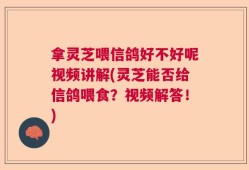 拿灵芝喂信鸽好不好呢视频讲解(灵芝能否给信鸽喂食？视频解答！)