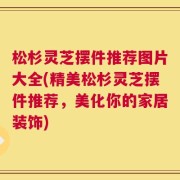 松杉灵芝摆件推荐图片大全(精美松杉灵芝摆件推荐，美化你的家居装饰)