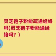 灵芝孢子粉能疏通经络吗(灵芝孢子粉能通经络吗？)