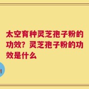 太空育种灵芝孢子粉的功效？灵芝孢子粉的功效是什么