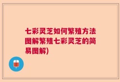 七彩灵芝如何繁殖方法图解繁殖七彩灵芝的简易图解)