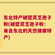 东北特产破壁灵芝孢子粉(破壁灵芝孢子粉：来自东北的天然健康特产)