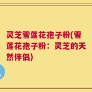 灵芝雪莲花孢子粉(雪莲花孢子粉：灵芝的天然伴侣)
