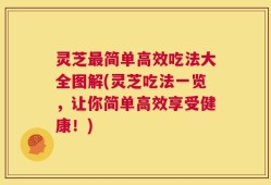 灵芝最简单高效吃法大全图解(灵芝吃法一览，让你简单高效享受健康！)