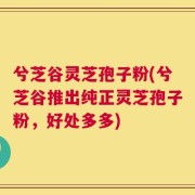 兮芝谷灵芝孢子粉(兮芝谷推出纯正灵芝孢子粉，好处多多)