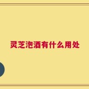 灵芝泡酒有什么用处