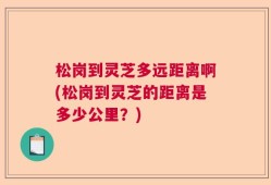 松岗到灵芝多远距离啊(松岗到灵芝的距离是多少公里？)