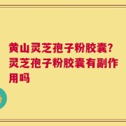 黄山灵芝孢子粉胶囊？灵芝孢子粉胶囊有副作用吗