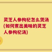 灵芝人参枸杞怎么煲汤(如何煮出美味的灵芝人参枸杞汤)