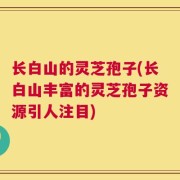 长白山的灵芝孢子(长白山丰富的灵芝孢子资源引人注目)