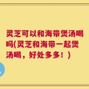 灵芝可以和海带煲汤喝吗(灵芝和海带一起煲汤喝，好处多多！)