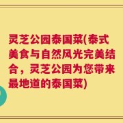 灵芝公园泰国菜(泰式美食与自然风光完美结合，灵芝公园为您带来最地道的泰国菜)