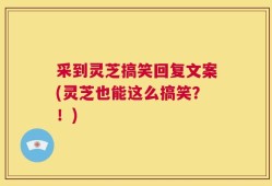 采到灵芝搞笑回复文案(灵芝也能这么搞笑？！)
