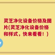 灵芝净化设备价格及图片(灵芝净化设备价格和样式，快来看看！)