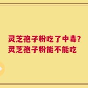 灵芝孢子粉吃了中毒？灵芝孢子粉能不能吃