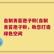 自制青苔孢子粉(自制青苔孢子粉，助您打造绿色空间