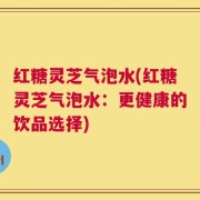 红糖灵芝气泡水(红糖灵芝气泡水：更健康的饮品选择)