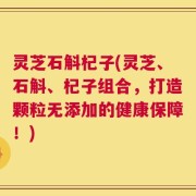 灵芝石斛杞子(灵芝、石斛、杞子组合，打造颗粒无添加的健康保障！)
