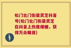 松门北门街梁灵芝抖音号(松门北门街梁灵芝在抖音上热度爆棚，获得万众瞩目)