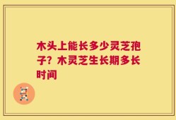 木头上能长多少灵芝孢子？木灵芝生长期多长时间