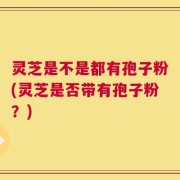 灵芝是不是都有孢子粉(灵芝是否带有孢子粉？)