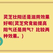 灵芝壮阳还是滋阴效果好呢(灵芝究竟能提高阳气还是阴气？比较两种效果。)