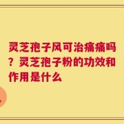 灵芝孢子风可治痛痛吗？灵芝孢子粉的功效和作用是什么