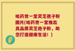 哈药世一堂灵芝孢子粉图片(哈药世一堂推出高品质灵芝孢子粉，助您打造健康生活！)
