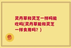 灵丹草和灵芝一样吗能吃吗(灵丹草能和灵芝一样食用吗？)
