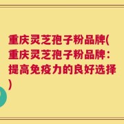 重庆灵芝孢子粉品牌(重庆灵芝孢子粉品牌：提高免疫力的良好选择)
