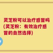 灵芝粉可以治疗感冒吗(灵芝粉：有效治疗感冒的自然选择)