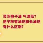 灵芝孢子油 气温低？孢子粉有油花和无油花有什么区别？