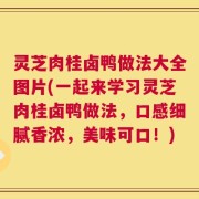 灵芝肉桂卤鸭做法大全图片(一起来学习灵芝肉桂卤鸭做法，口感细腻香浓，美味可口！)