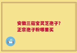 安徽三菇宝灵芝孢子？正宗孢子粉哪里买
