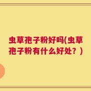 虫草孢子粉好吗(虫草孢子粉有什么好处？)